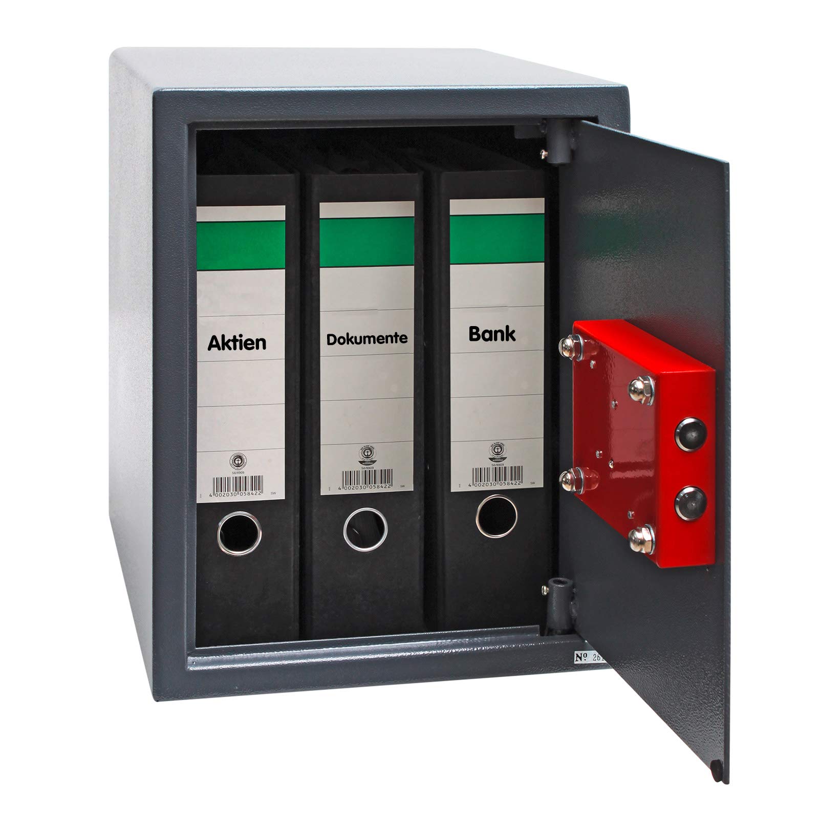 DEMA Möbeltresor 42 L 30x37x38 cm - Wandtresor, Wandsafe, Geldschrank, Safe - Mit Schlüssel, Robust, Sicher - Für Zuhause, Büro, Dokumente, Wertgegenstände