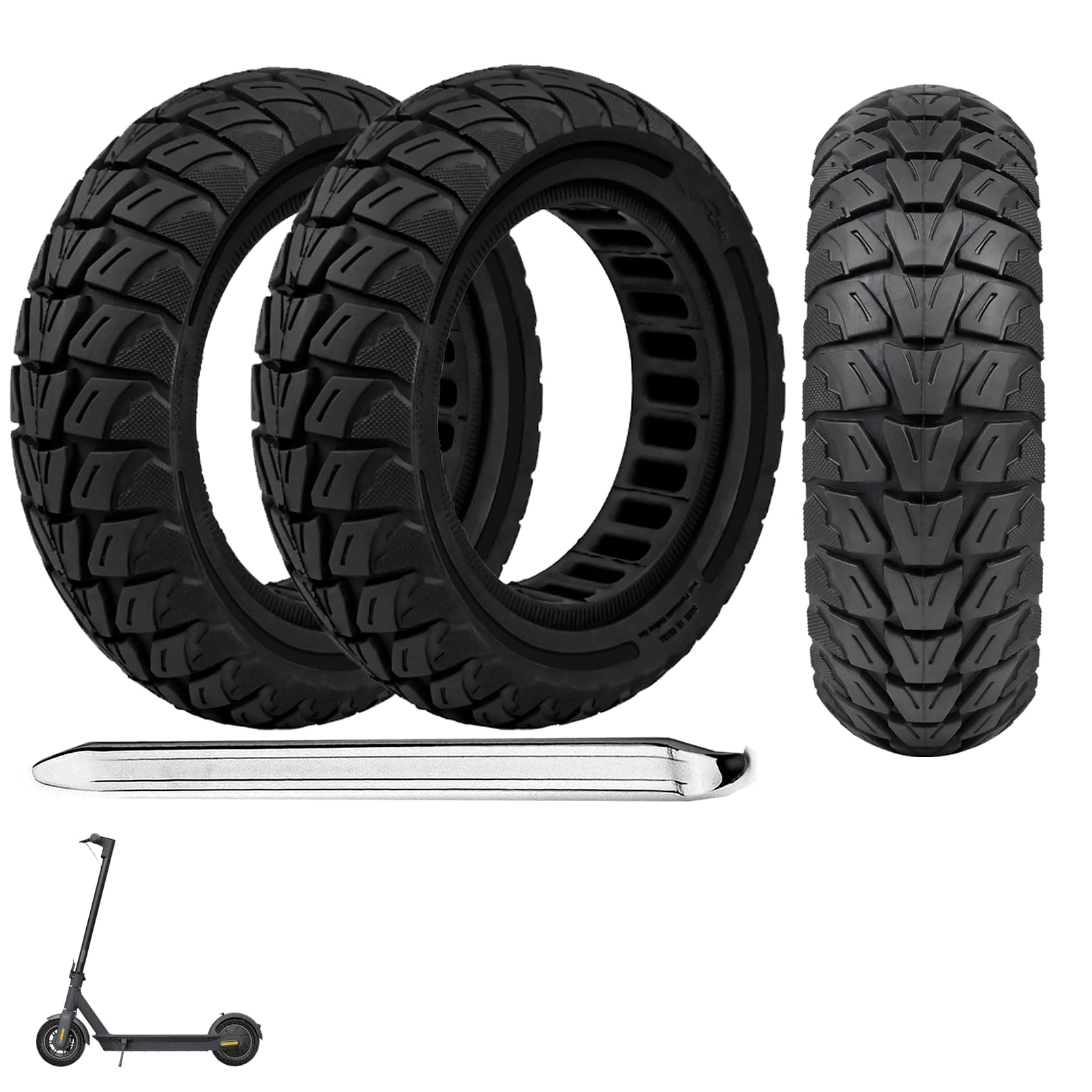 Photo 1 of Gwansiry 10x3 Inch Electric Scooter Solid Tires (2-Pack)