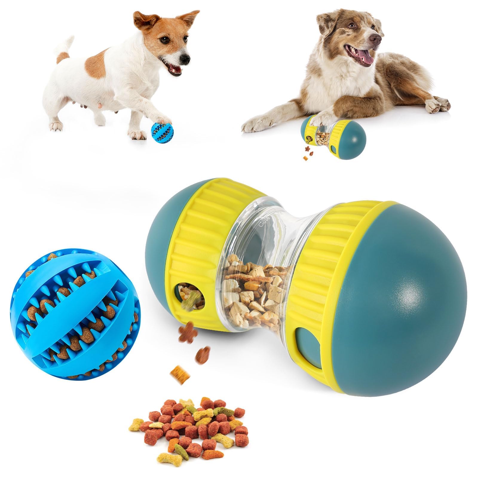 prota Dog Treat Toy Interactive Dog Toy, Treat Dispenser Dog Toy Dog Treat Dispenser Comes With 1 Pcs Dog Chew Toy