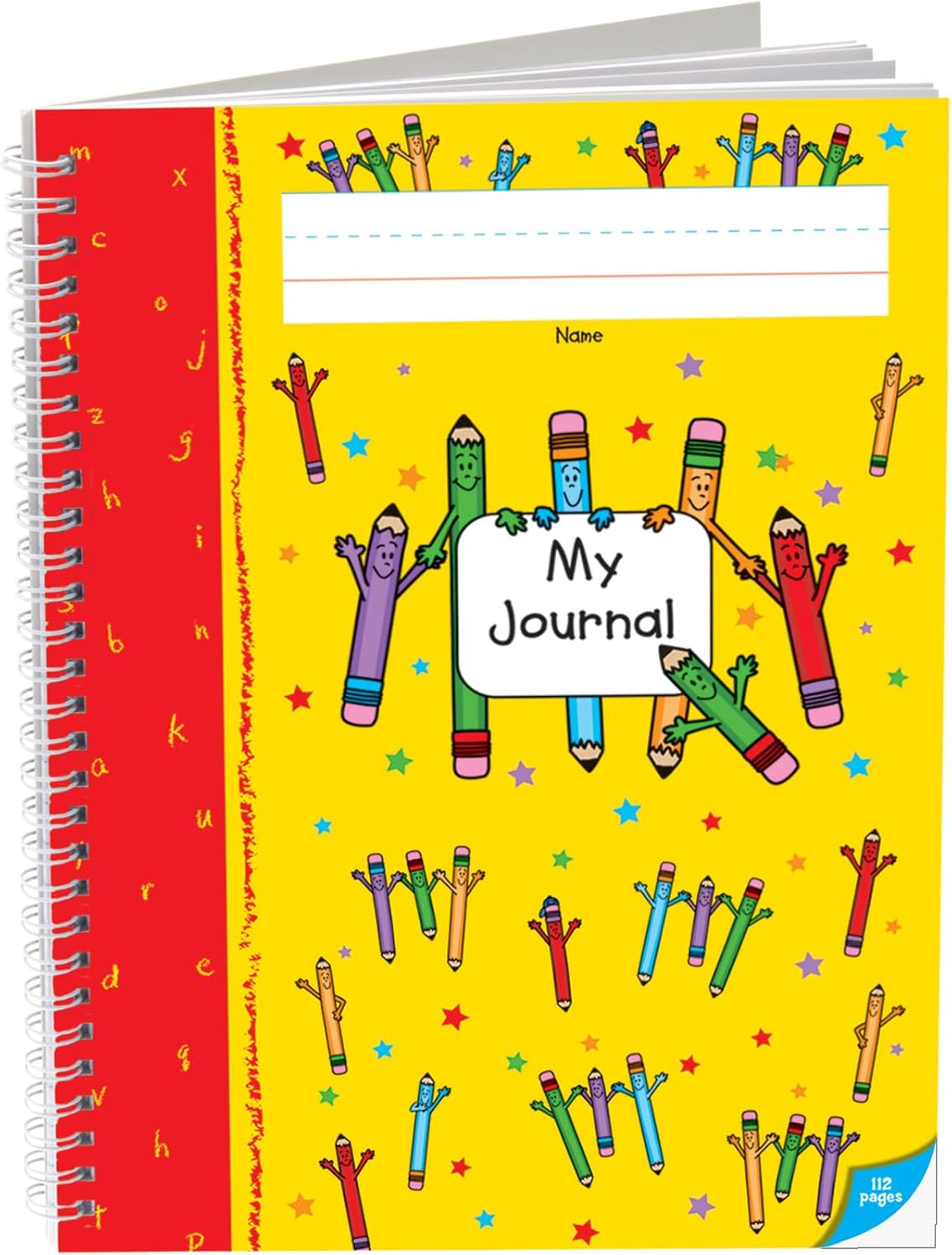 Really Good Stuff Spiral Draw and Write Journals (Pencil Cover) - 6 Pack