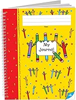 Vista 1 de Really Good Stuff Diarios de dibujo y escritura en espiral (cubierta de lápices), paquete de 6