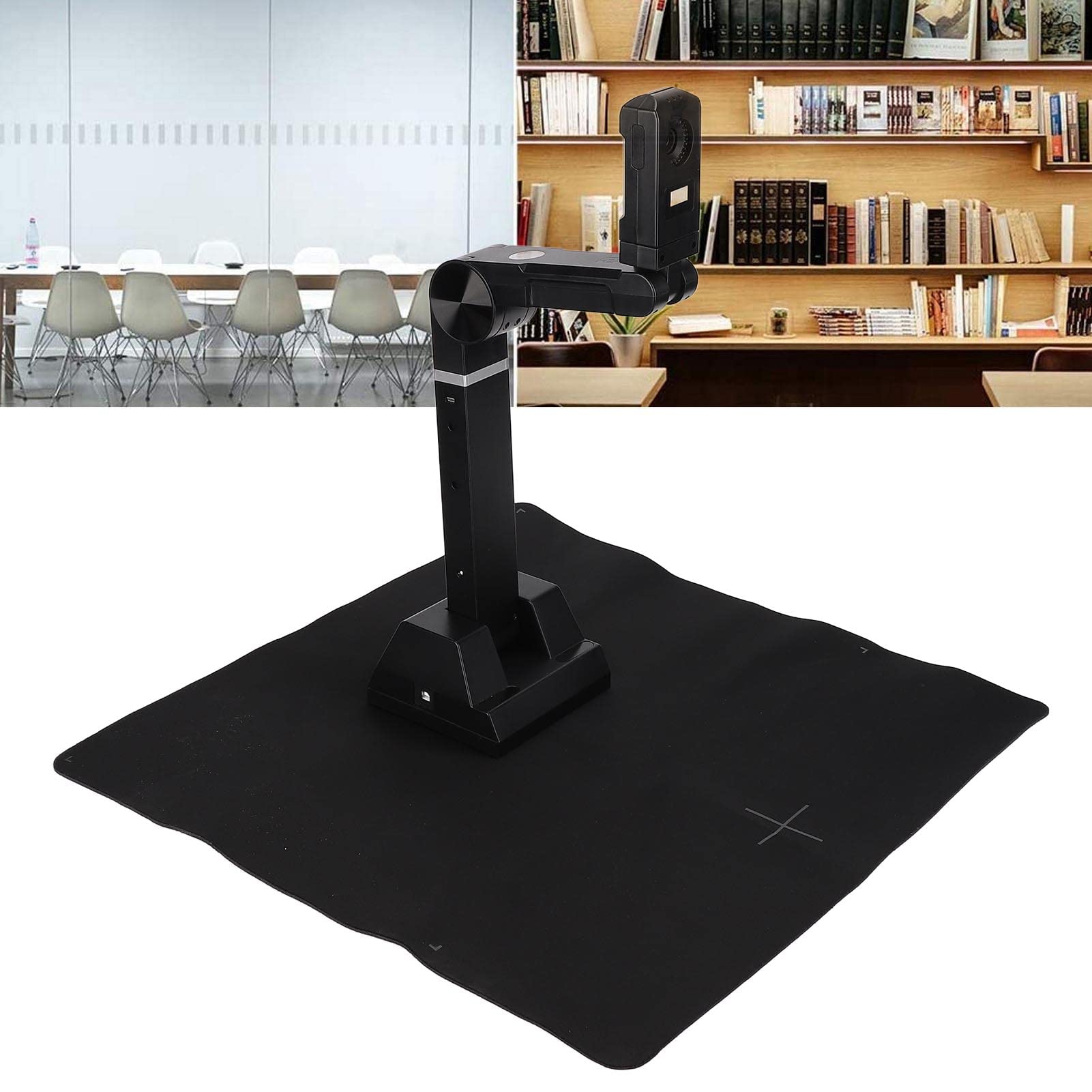 ASHATA Scanner per Fotocamera per Documenti, Scanner per Documenti Portatile da 8 MP con Riconoscimento Multilingua OCR, Scanner per Documenti Smart USB, per Insegnanti, Avvocati, Amministrazione