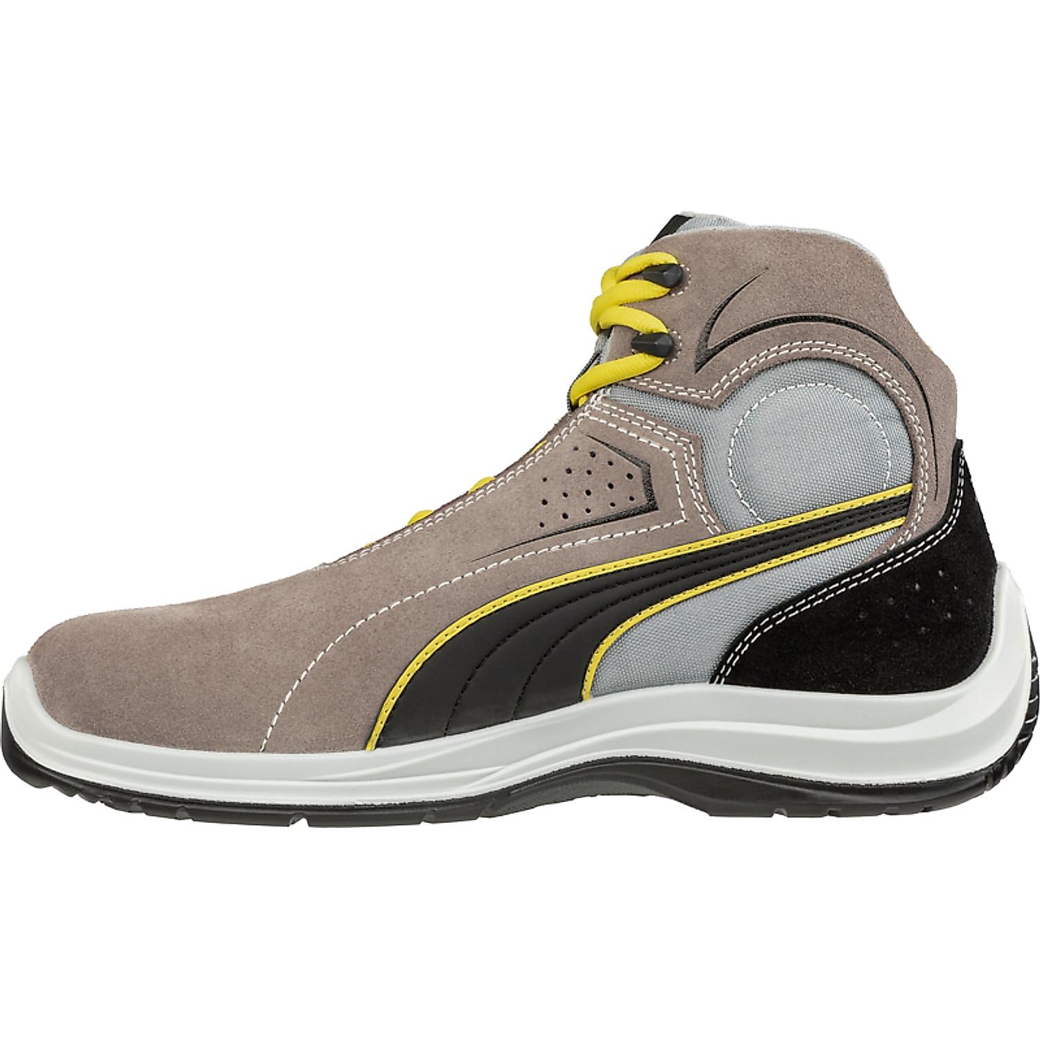 Puma Safety Touring Stone Mid Chaussures de Travail de sécurité S3 SRC avec Embout en Fibre de Verre, Protection Anti-Perforation, antidérapantes, sans métal, Unisexes