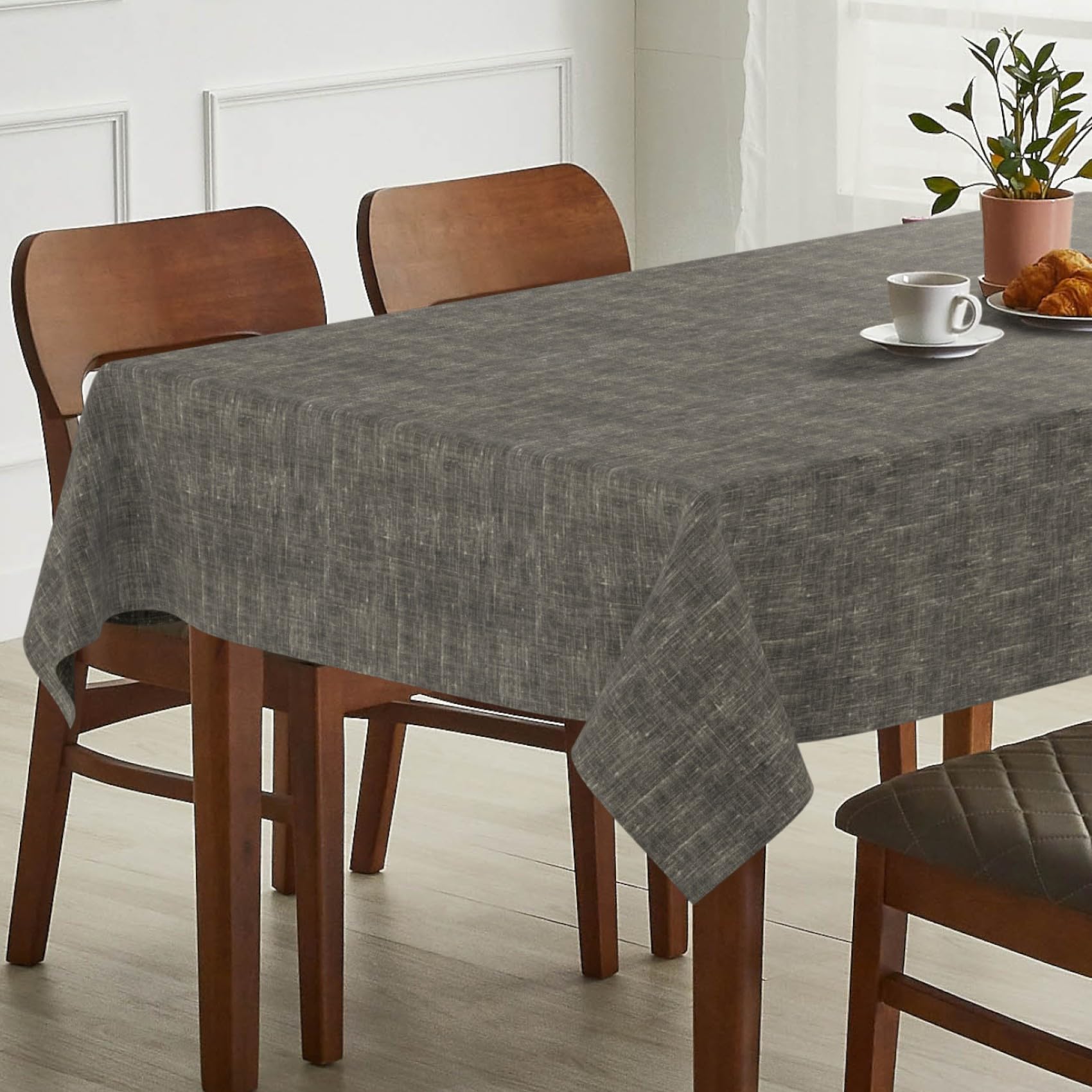 ANRO Mantel de Mesa 70% Algodón 30% Poliéster | Antimanchas Lavable Elegante para Cocina Comedor Jardín 300x140 cm