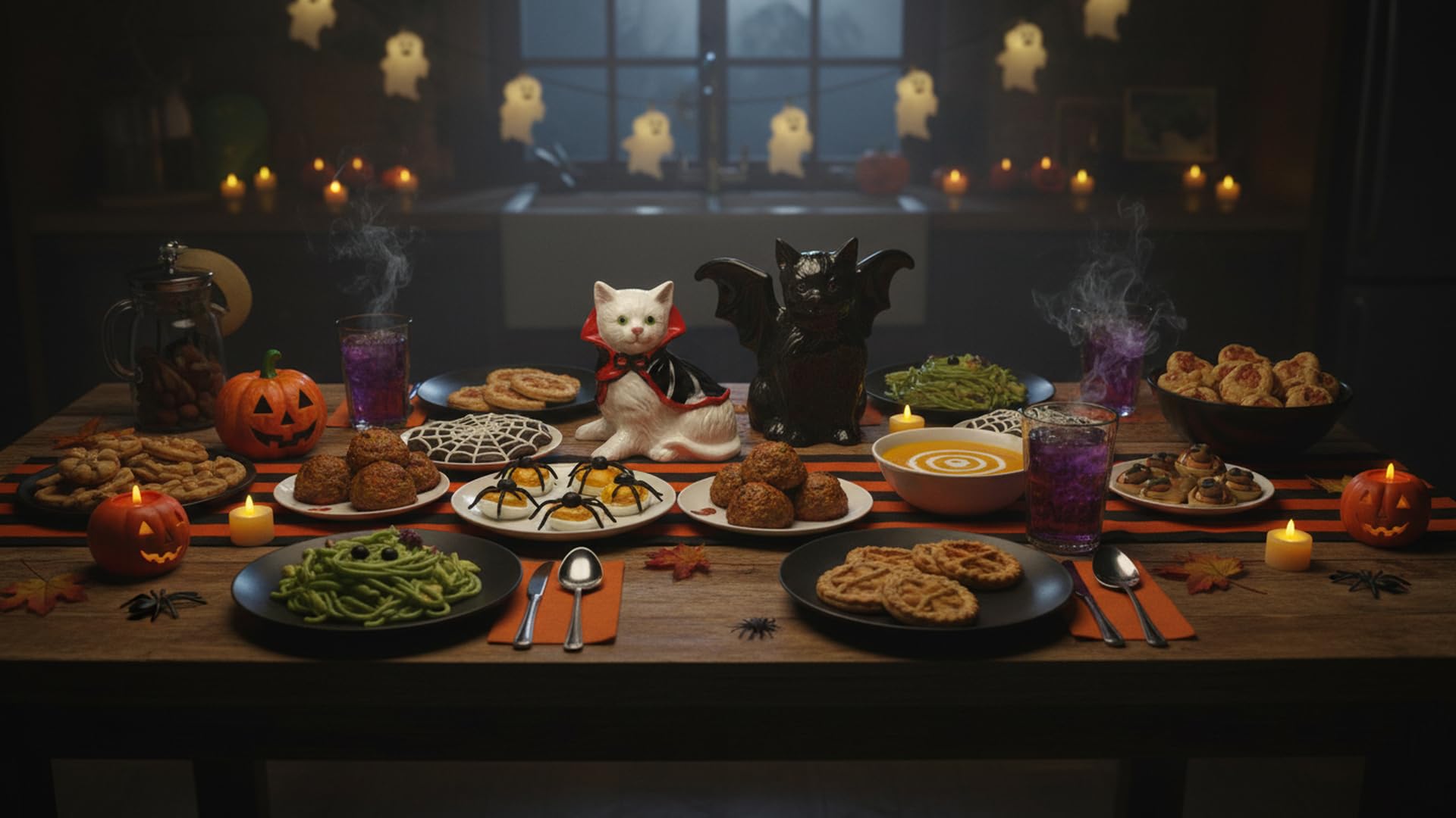 Cosmos Gifts - Salero y pimentero, diseño de gato, color negro