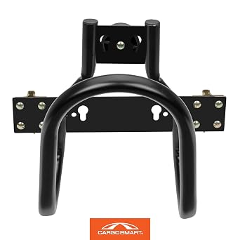 CargoSmart Motorcycle Wheel Chock Connects to X-Track and E-Track Systems Fits Up to 7 Wide Tires