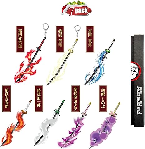 Amazon キーホルダー グッズ 高品質版 アクリルキーホルダー 透明感 模造刀 グッズ 柱 武器グッ 7個セット アニメ 萌えグッズ 通販
