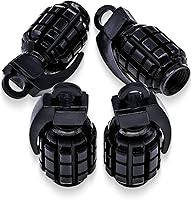 Vista 33 de 6 tapas de vástago de válvula de neumático, tapas de válvula de neumático de acero inoxidable para automóviles, camiones, SUV, motocicletas, Verde