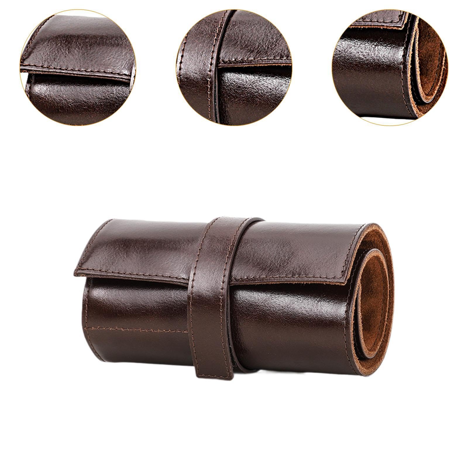 Astuccio Per Orologi 6 Slot In Pelle Cerata