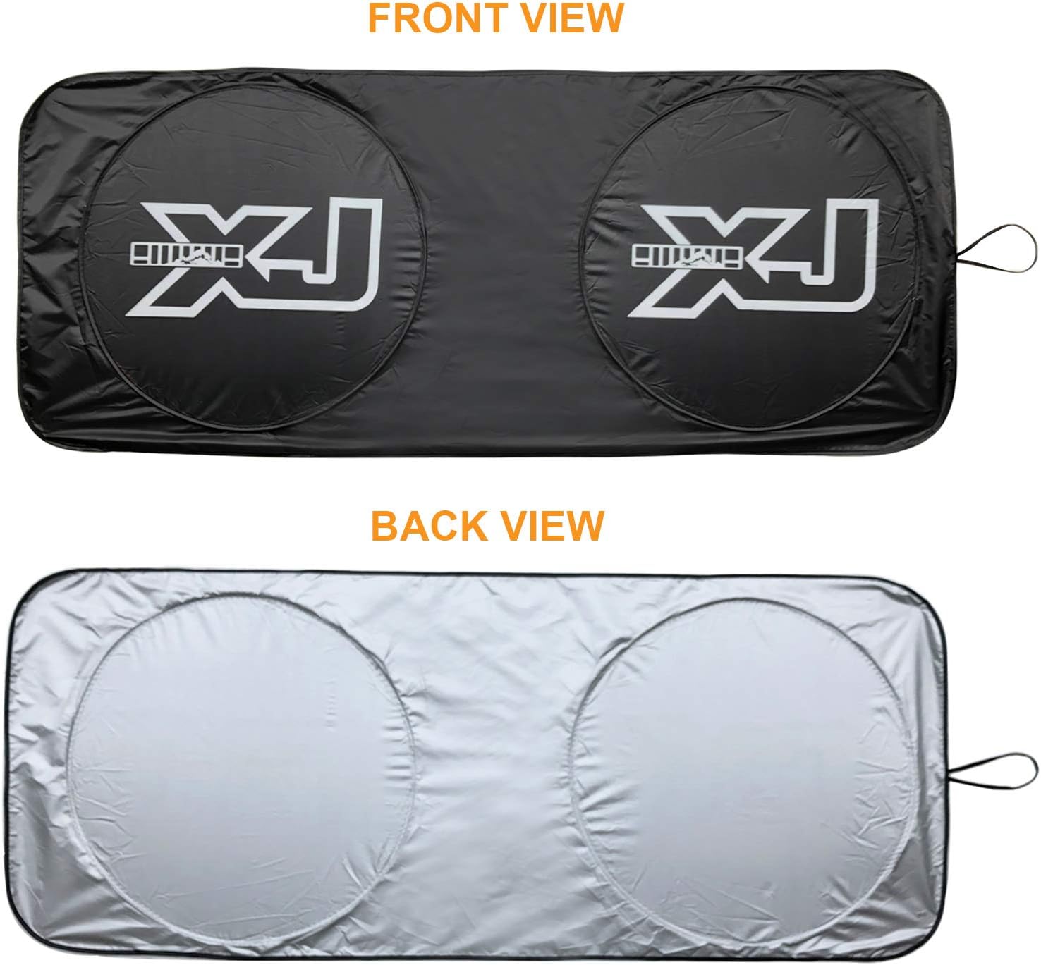 Cherokee XJ Accessories, Windshield Sunshade, Banner, Sun Shield, Fits Every Year XJ 1984-2001, Custom fit
