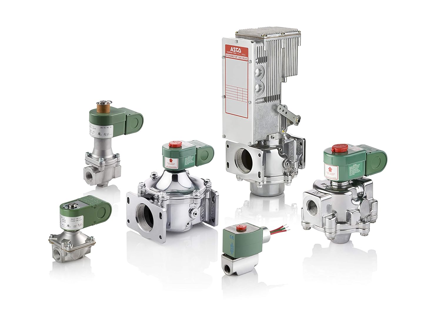 ASCO JB8214250VICSA-120/60,110/50 Aluminum Body General Purpose Fuel Gas Shutoff Valve, Wiring Box with Leads, 1" Pipe Size, 1-5/8" Orifice, 21 Cv Flow, 120V/60 Hz, 110V/50 Hz