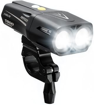 Cygolite Ranger 2000, 1800, 1500 Lumen Endurance Bike Lights - Ultra High Run Time, 9 Light Modes, Fine Tuneable Brightness, IP67 Waterproof, USB Rechargeable, Road & Mountain