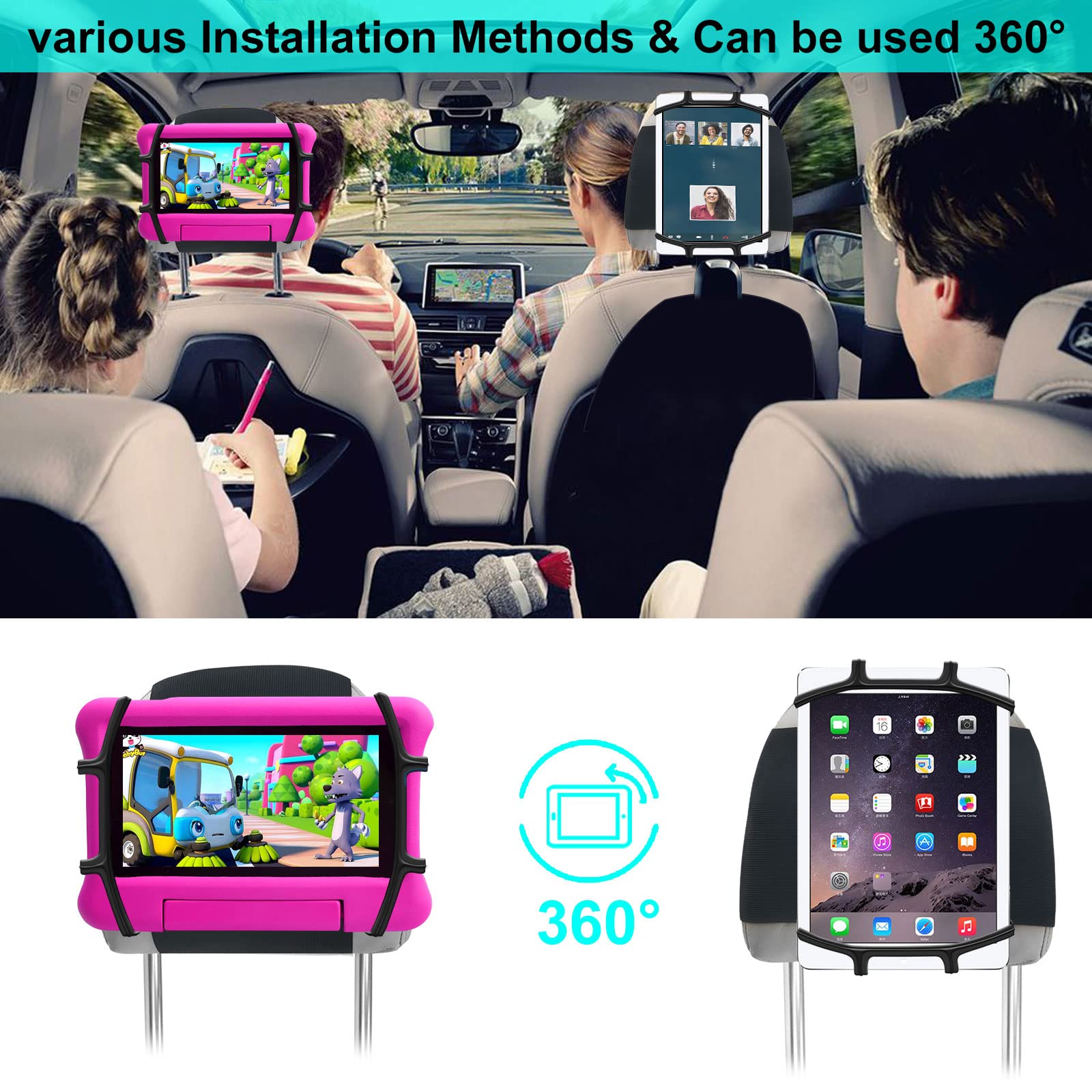 Amazon.co.jp: 車用ヘッドレストホルダー キッズタブレット iPad