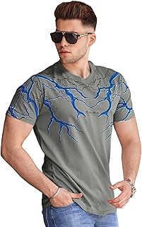 تيشرت البرق والرعد كاجوال جديد للشباب والرجال من ميزة