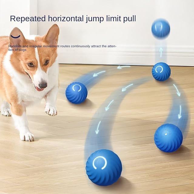 Foto 6 de 8 de URITIS 56mm TPU Juguete Interactivo para Perros, Pelota eléctrica Inteligente para Perros