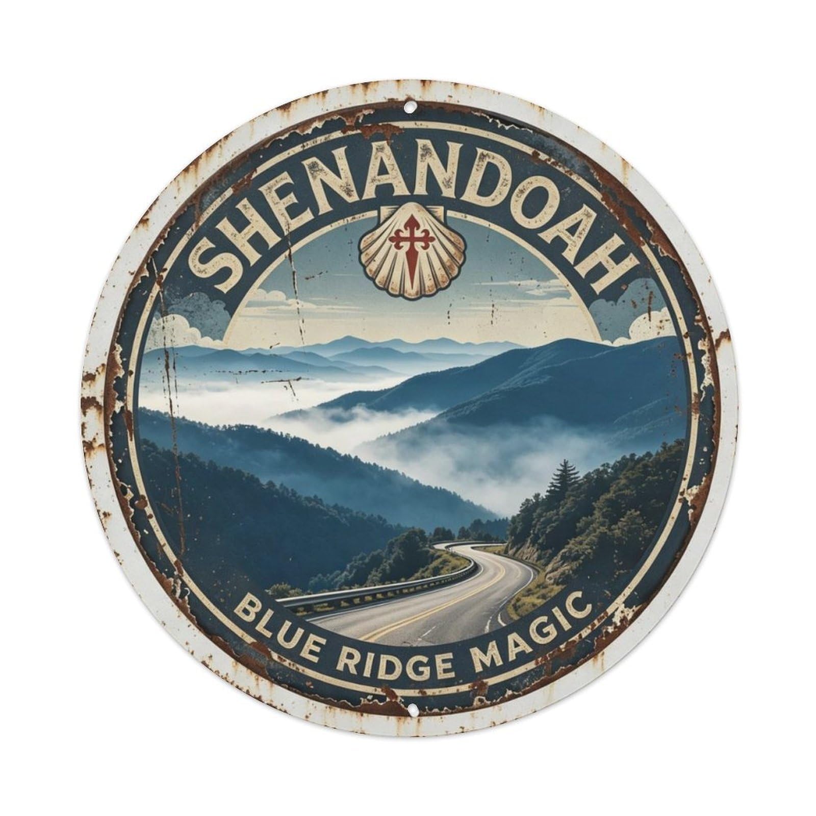 Shenandoah Blue Ridge Metal Tin Sign Plaque