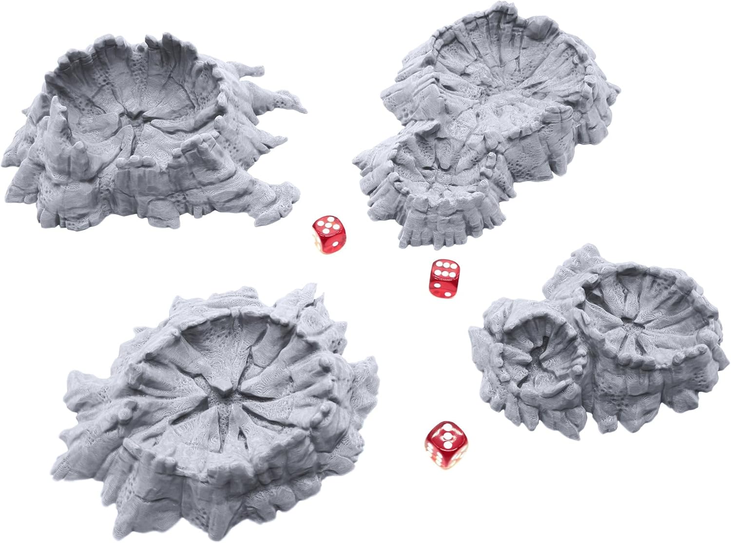 EnderToys Lunar Craters by Printable Scenery, 3D Printed Tabletop RPG Scenery and Wargame Terrain 28mm Miniatures