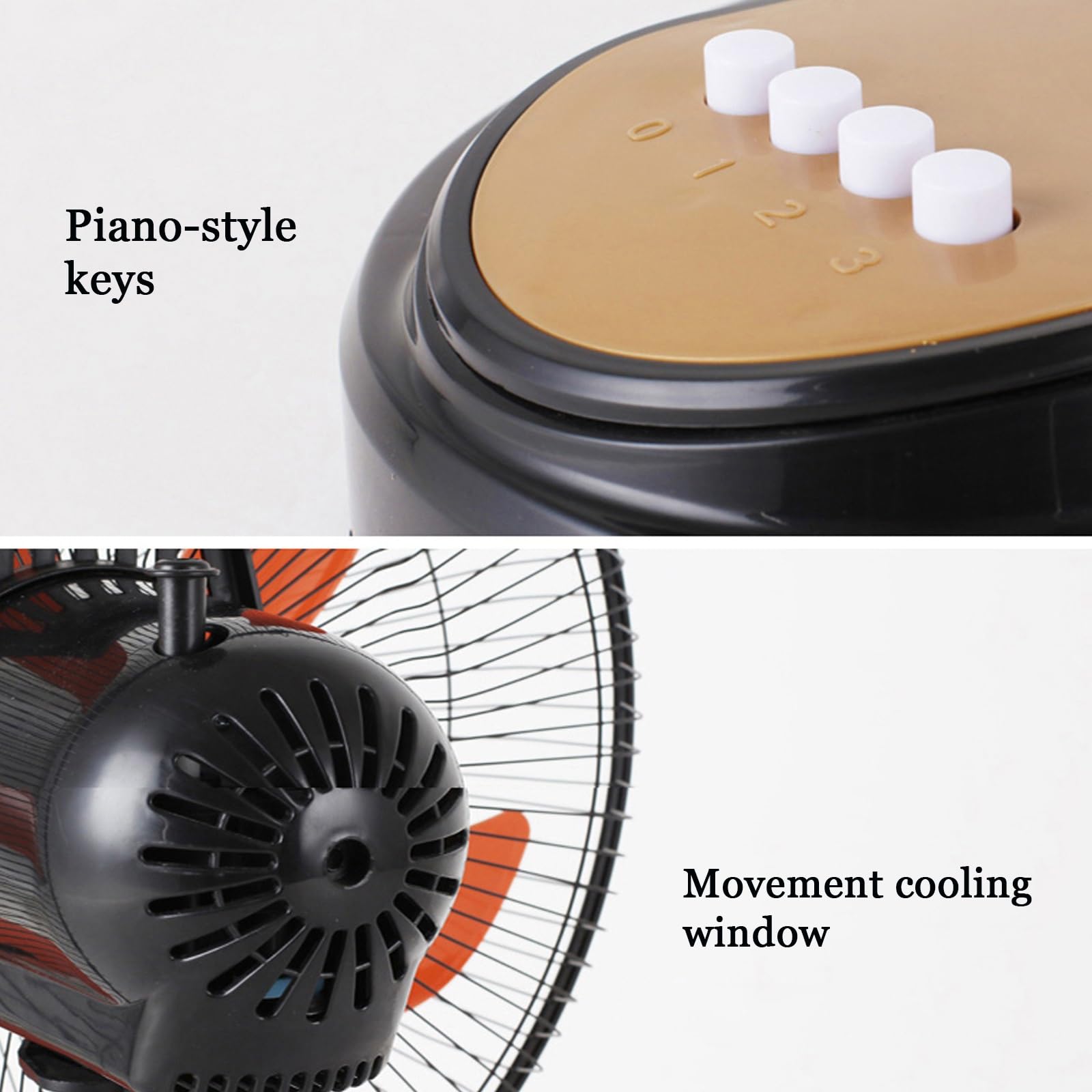 Ventilatore solare portatile a batteria, ventilatore da pavimento ricaricabile per esterni, ad alta velocità, con ricarica USB, silenzioso e senza fili, per viaggi, casa, garage, tenda