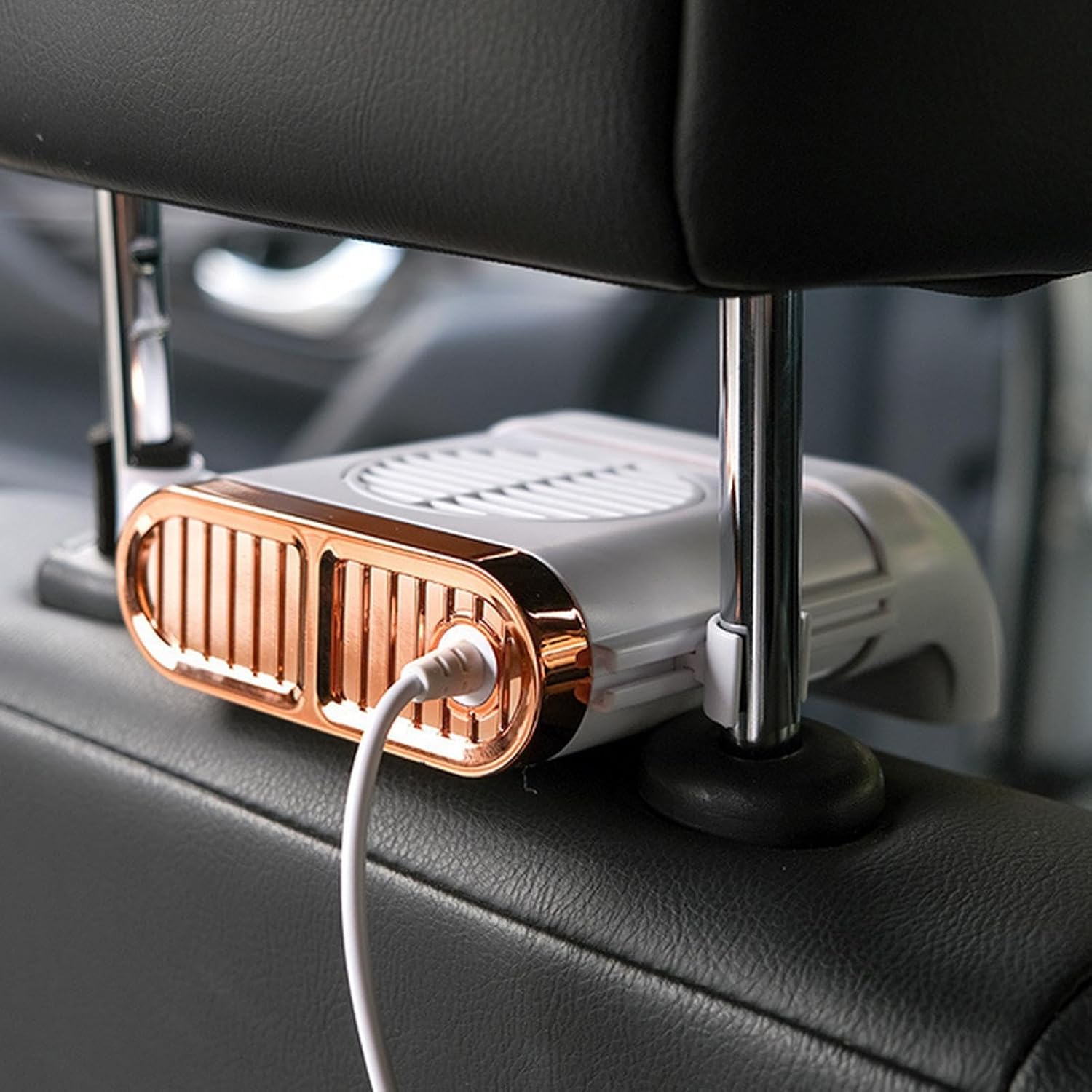 Car Seat Fan | USB Charging Portable Powerful | Backseat Passenger Car Cooling Fan | for Summer Hot Weather Road Trip Long Drive Travel Daily Commuting
