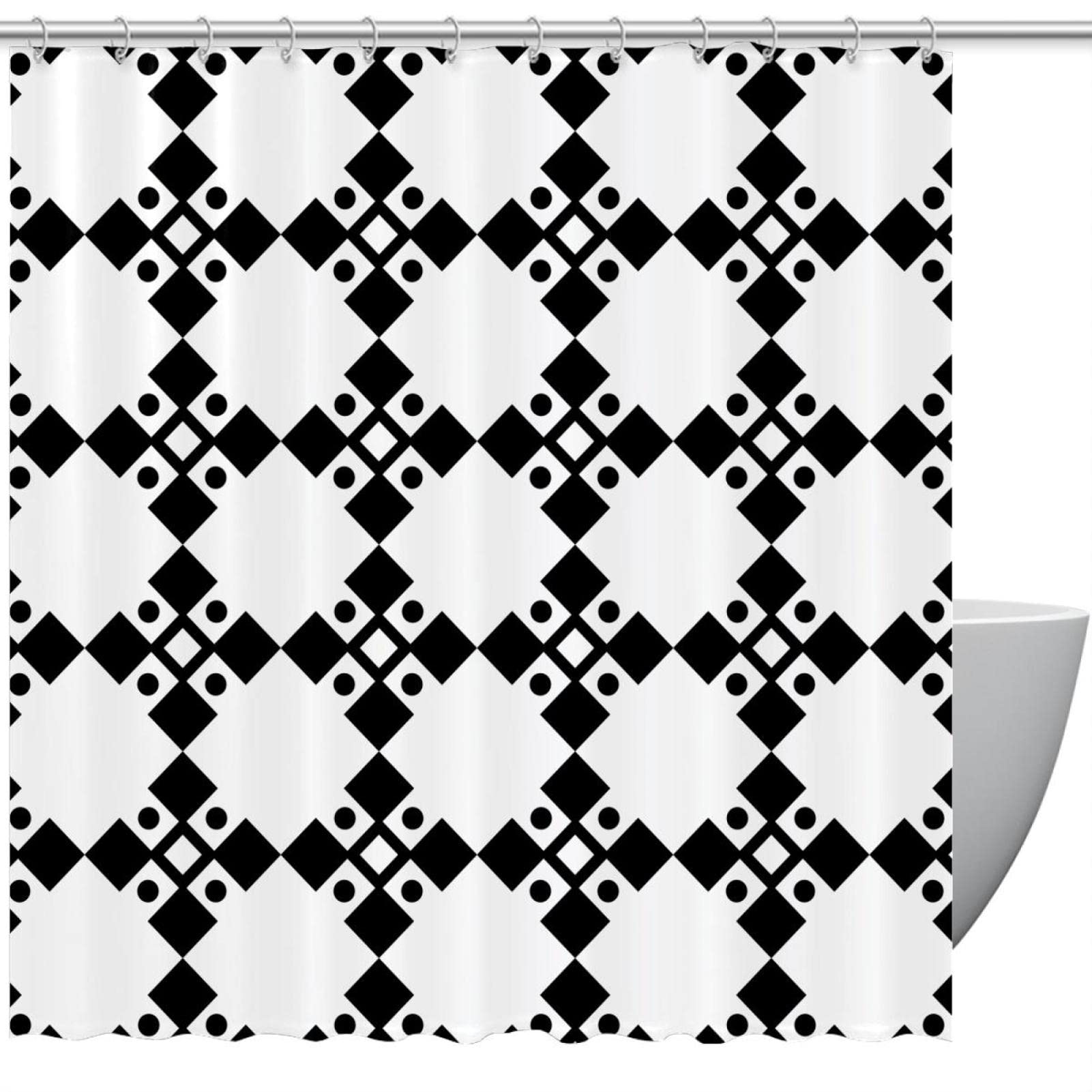 Rideau de douche imperméable anti-éclaboussure à motif coloré