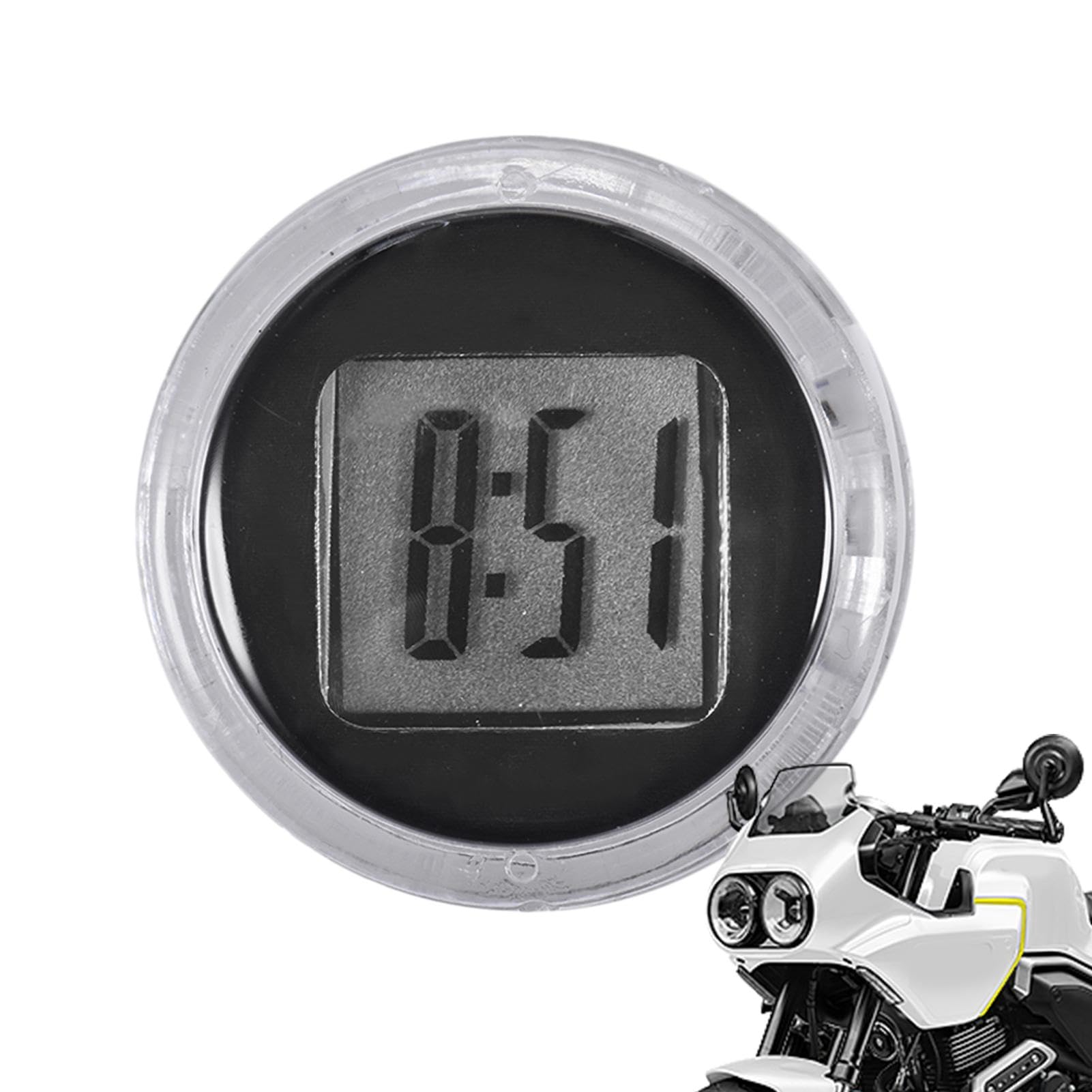Reloj Digital Adhesivo | Reloj Adhesivo para Salpicadero De Coche | Reloj Digital para Motocicleta Resistente Al Agua | Relojes Adhesivos para Salpicadero De Barco, Bicicleta Y Hogar