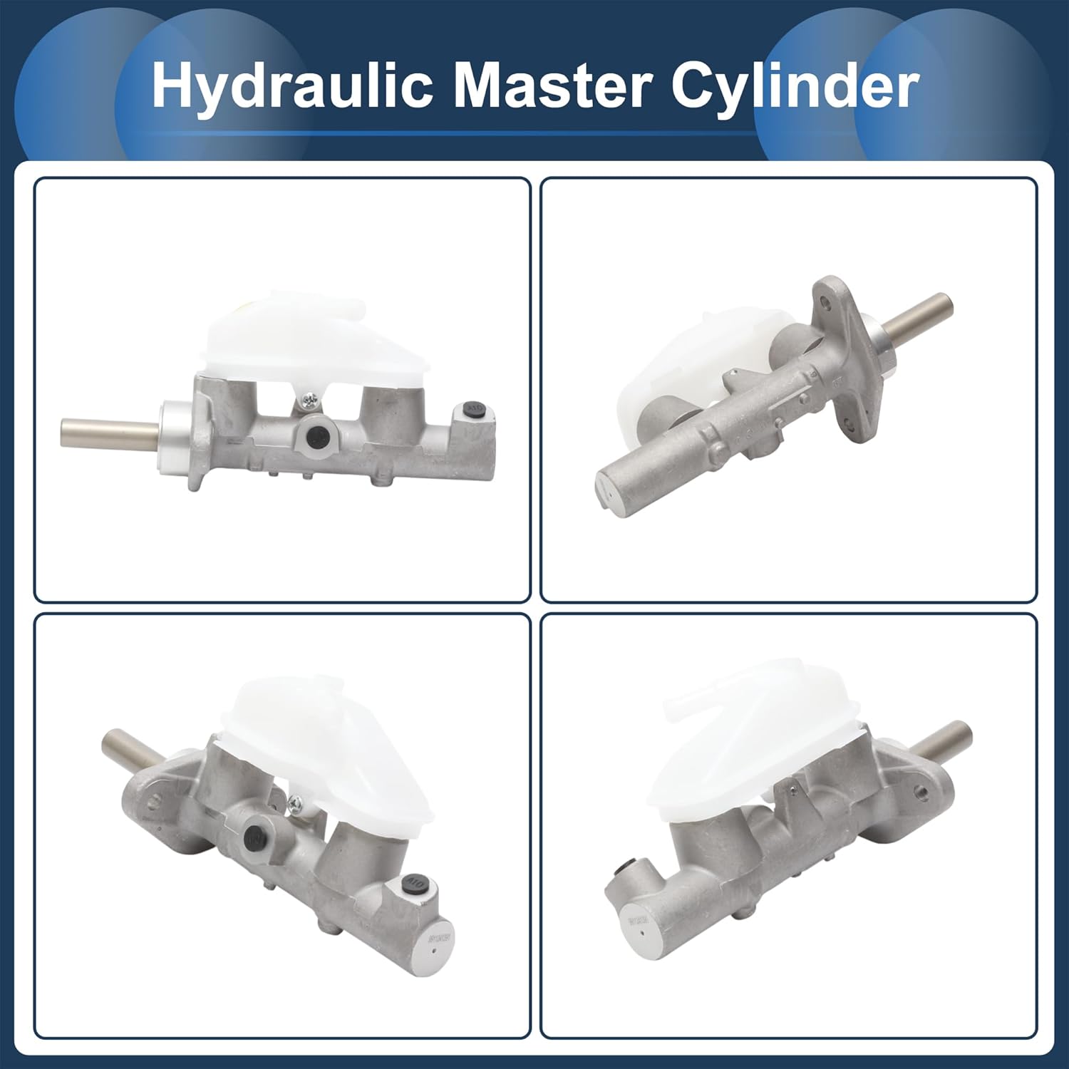 Brake Master Cylinder with Reservoir No.46100SNVH01 for Honda Civic 2006-2011 Hydraulic Master Cylinder Silver Tone Aluminum Alloy 1 Pcs
