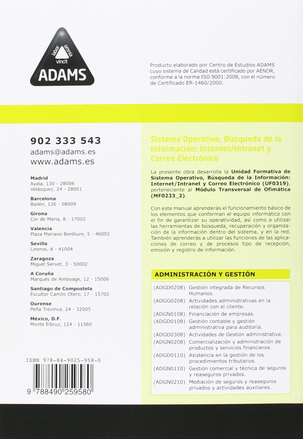 Sistema Operativo, Busqueda de la Información: Internet-Intranet y Correo Electrónico (SIN COLECCION)