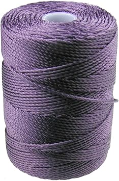 C-LON Bead Cord, French Lilac - 0.5mm, 92 Yard Spool