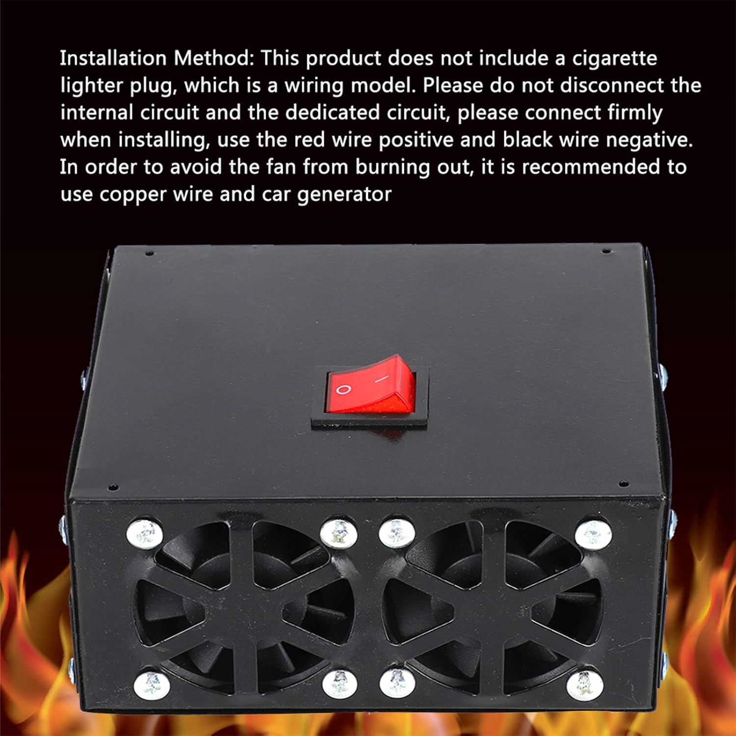 12 Volt Heater Car Fan Heater,12V 600W Fast Heating Mute Fan Defroster Demister Portable Car Defrost Defogger DeIcers Fit for Windshield Glass (12v)