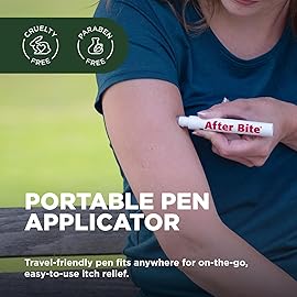 After Bite Advanced Formula - Itch Relief with Sodium Bicarbonate - Ideal for Mosquito & Fire Ant Bites, Bees & More - Portable Pen Applicator - 0.5 oz (4 Pack)