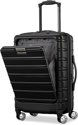 Samsonite Omni 2 Pro Hardside Expandable Luggage with Spinner Wheels, Pro Carry-on, MIDNIGHT BLACK