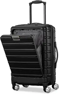 Samsonite Omni 2 Pro Hardside Expandable Luggage with Spinner Wheels, Carry-on, Midnight Black