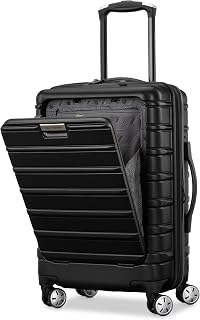 Samsonite Omni, 블랙., Omni 2 스피너 포함 확장 가능한 하드사이드 수하물