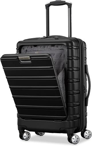 Samsonite Omni 2 Pro Hardside Expandable Luggage with Spinner Wheels, Pro Carry-on, MIDNIGHT BLACK