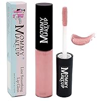 Vista 7 de Mommy Makeup Line Smoothing Lip Gloss con algas marrones y algas doradas, brillante, hidratante, alto brillo, brillo de labios sin parabenos en coco