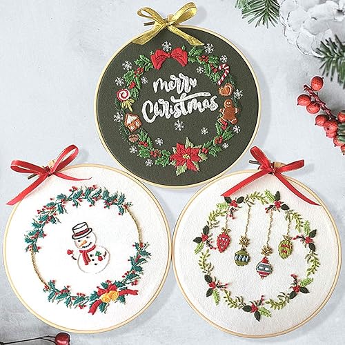 Miniatura 3 de Kit de bordado, ardilla lavanda flores Garden Awesocrafts gama completa de kits de bordado para principiantes, adultos y niños, bricolaje hecho a