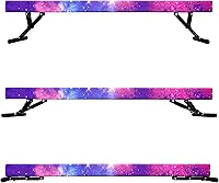 Vista 16 de Viga balana ajustable para niños, haz de gimnasia de 8 pies, haz de piso alto y bajo para todos los niveles de gimnasia, equipo de gimnasia