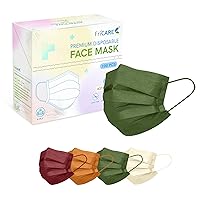 Vista 18 de FriCARE Mascarillas faciales desechables para adultos, 4 capas ASTM Nivel 3, protección contra alergias, envueltas individualmente, paquete de 100