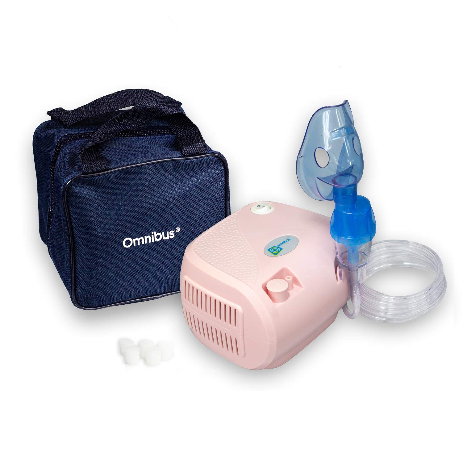 Omnibus BR-CN116B inhalateur Aérosol Therapie Compresseur de inhalation (rose pâle)