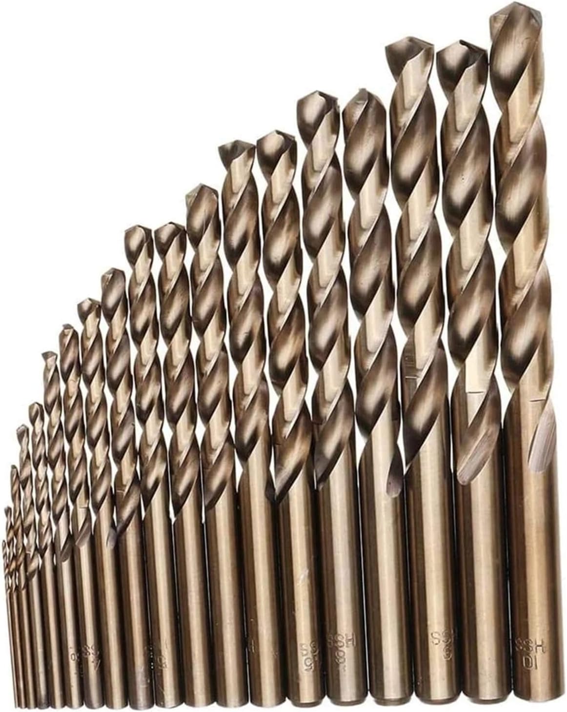 Surface Milling Cutter M35 Cobalt Drill Bit Set, HSS-Co Cobalt Drill Length Drill Bit, With Metal Shell, For Stainless Steel Wood Metal Drilling (Color : 13pcs drill set)