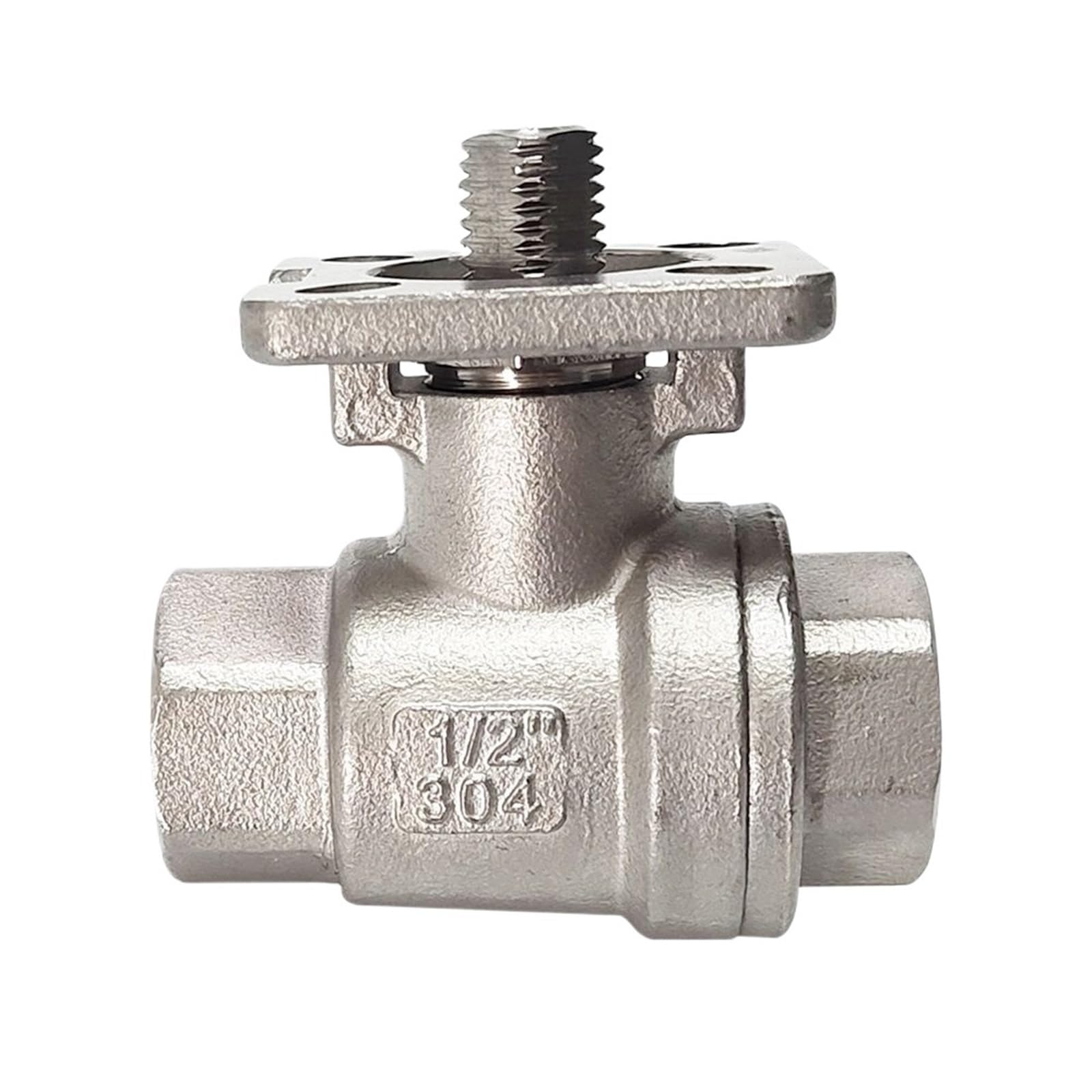 Vanne inox 1/2 à filetage NPT avec platine ISO5211 pour une durabilité maximale