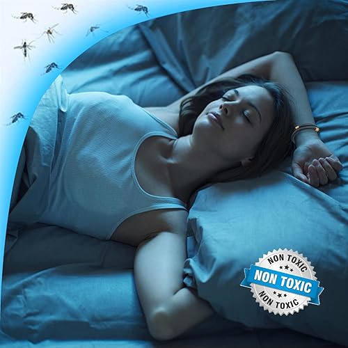 Miniatura 6 de Mosquito Repellent Bracelets 1 Pack, Silicone Mosquito Repellent Bands with 10 Pack Replacement Cores, DEET Free Mosquito Wristbands Safe for Adults