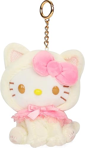 Miniatura 1 de Incaby Lindos llaveros de peluche de gato de anime, figura colgante de gato de peluche de dibujos animados, accesorios de regalo de cumpleaños de