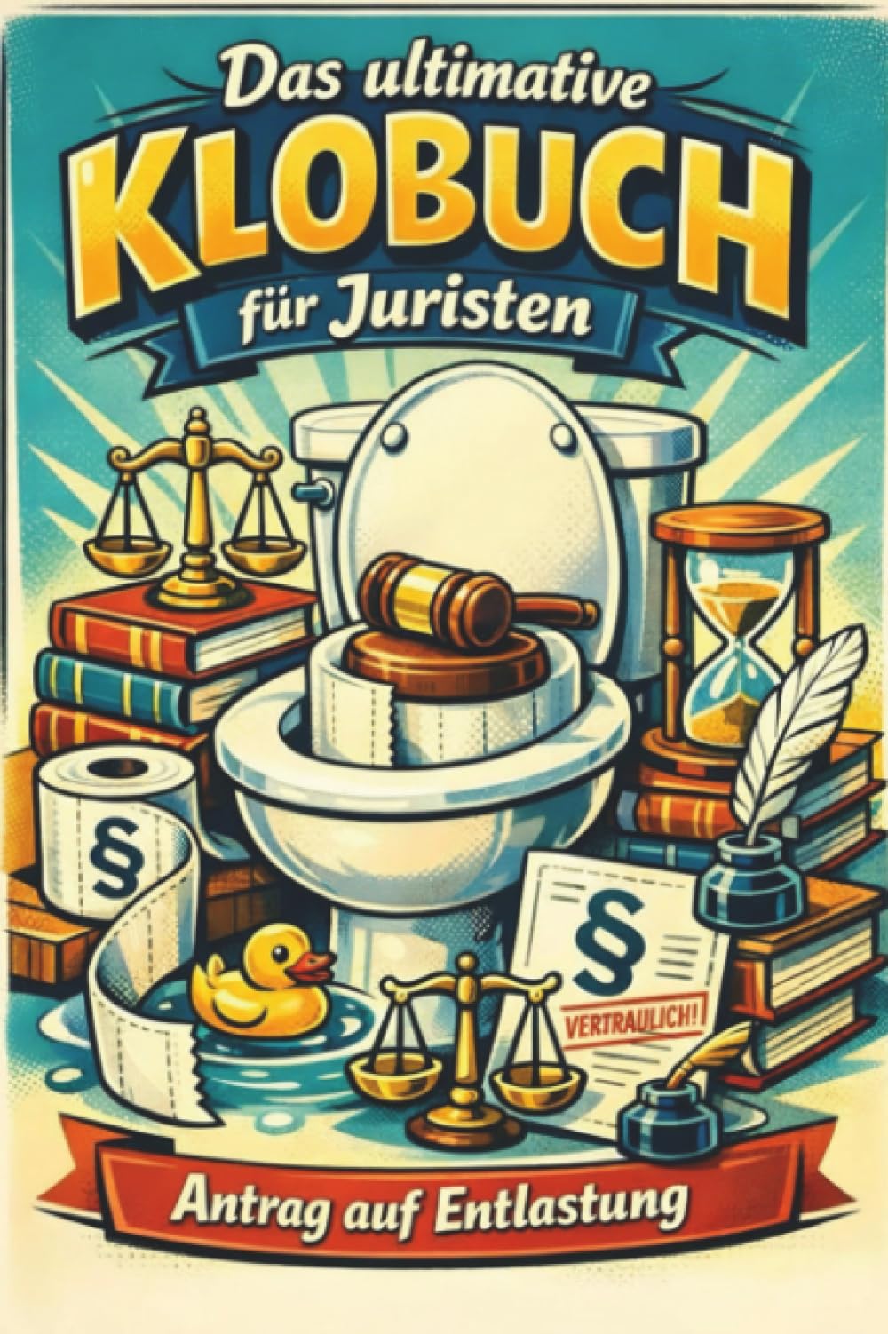 Das ultimative Klobuch für Juristen: Antrag auf Entlastung. Lustiges Geschenk mit Lifehacks, Fun Facts und Geschichten
