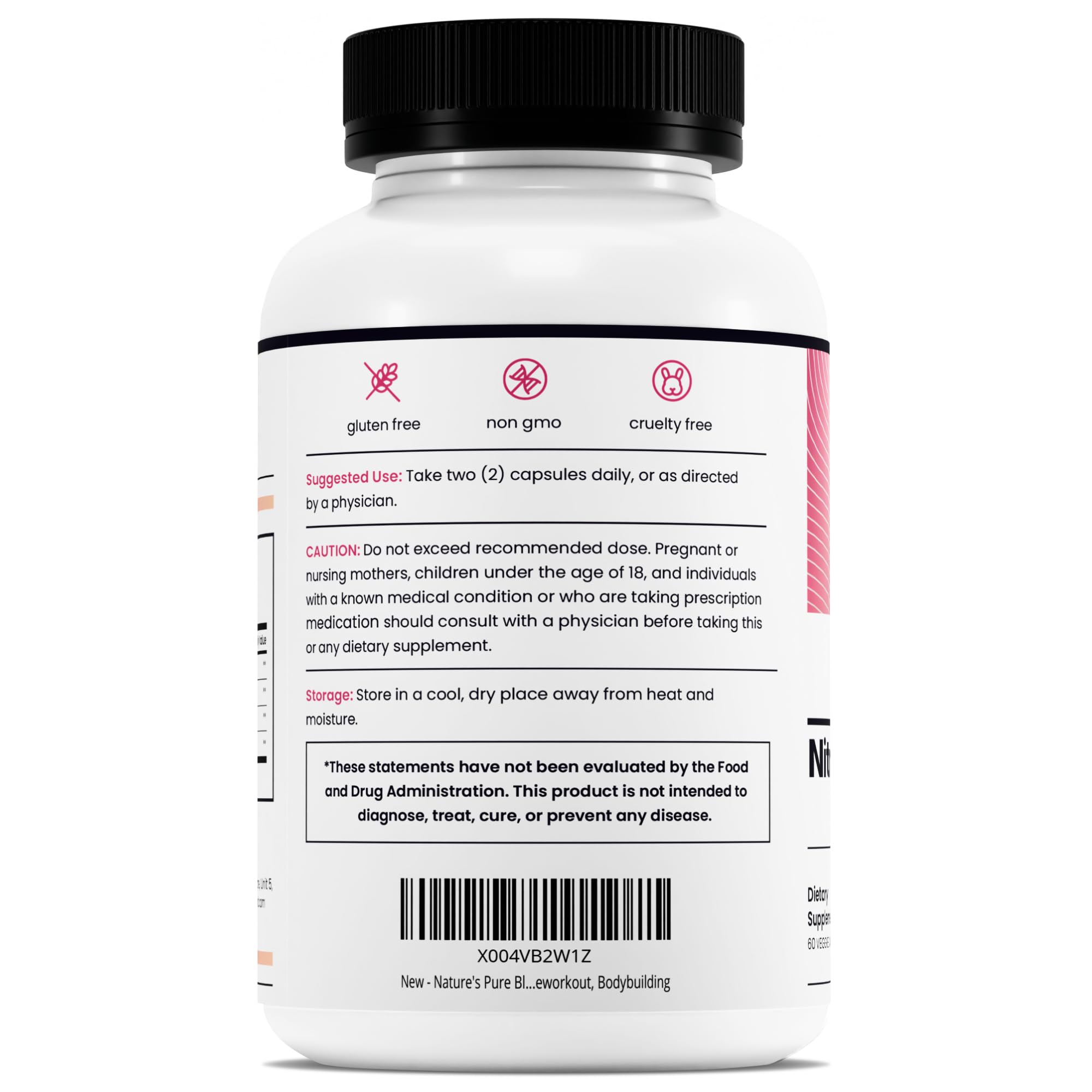 Nature's Pure Blend Nitric Oxide Supplements for Women – L-Arginine L-Citrulline – Heart Support & Flow Circulation Booster – 1500MG L Arginine and L Citrulline, Preworkout, Bodybuilding — Amazon image 9