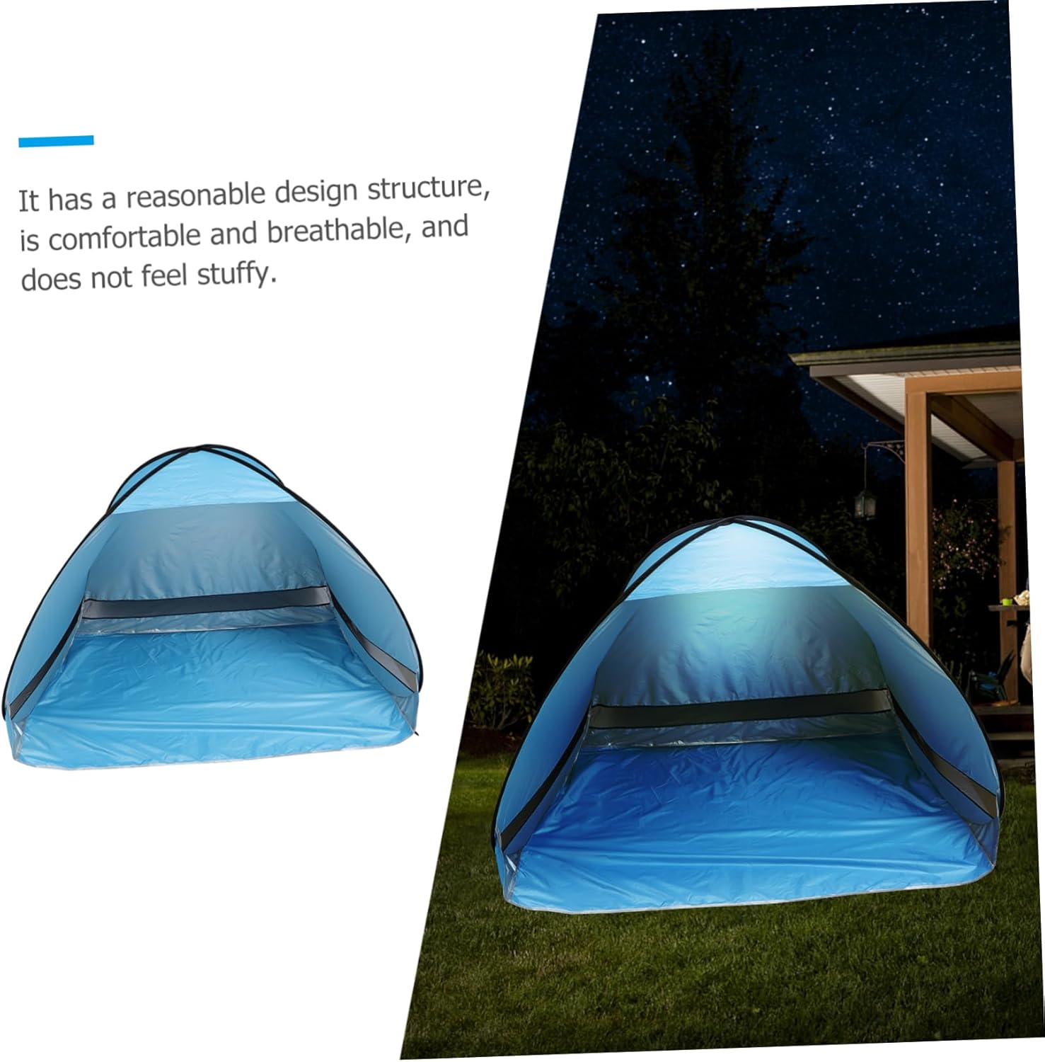 SUPVOX Automatic Beach Tent Portable Sun Shade Shelter for Camping Hiking Picnics Easy Setup Lightweight for Outdoor Activities