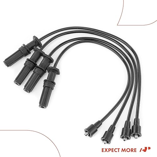 Miniatura 8 de A-Premium Juego de 4 cables de bujía de encendido compatibles con Subaru Impreza 1993 1994 1995 1996 1.8L 2.2L SOHC