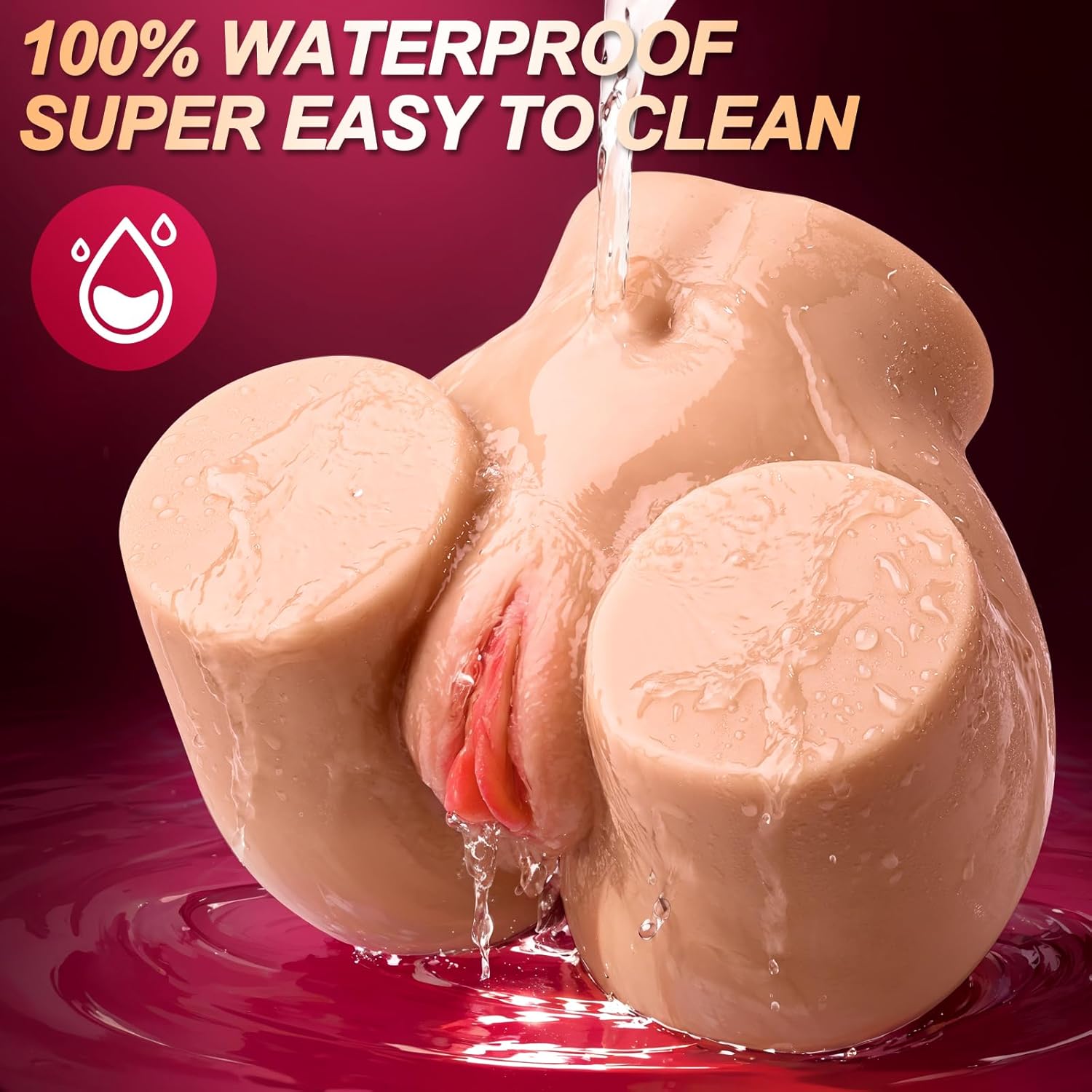 Sex Doll Pocket Pussy Adult Sex Toys for Men, 5.9LB Male Masturbator Realistic Sex Dolls Pocket Pussies Stroker Ault Toys, Lifelike Soft Butt Ass Torso with Vagina Anal Channel for Male Pleasure