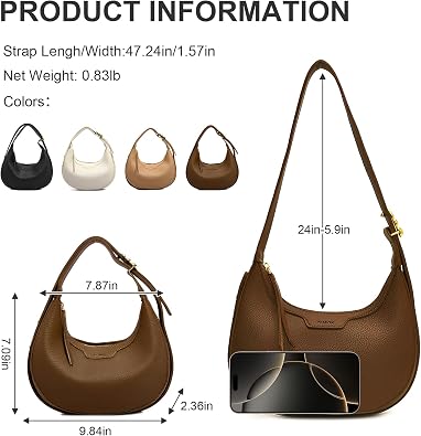 Crescent Shoulder Bags Women Half Moon Crossbody Underarm Handbag