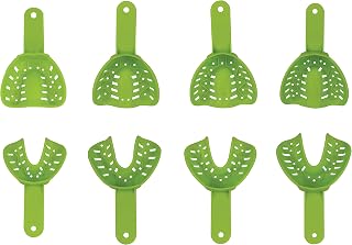 Dent Art Autoclavable Dental/Orthodontic Impression Trays Pack of 8 Pcs